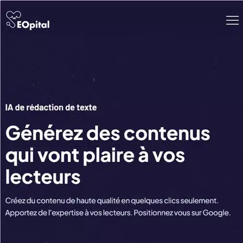 SEOpital intelligence artificielle pour seo